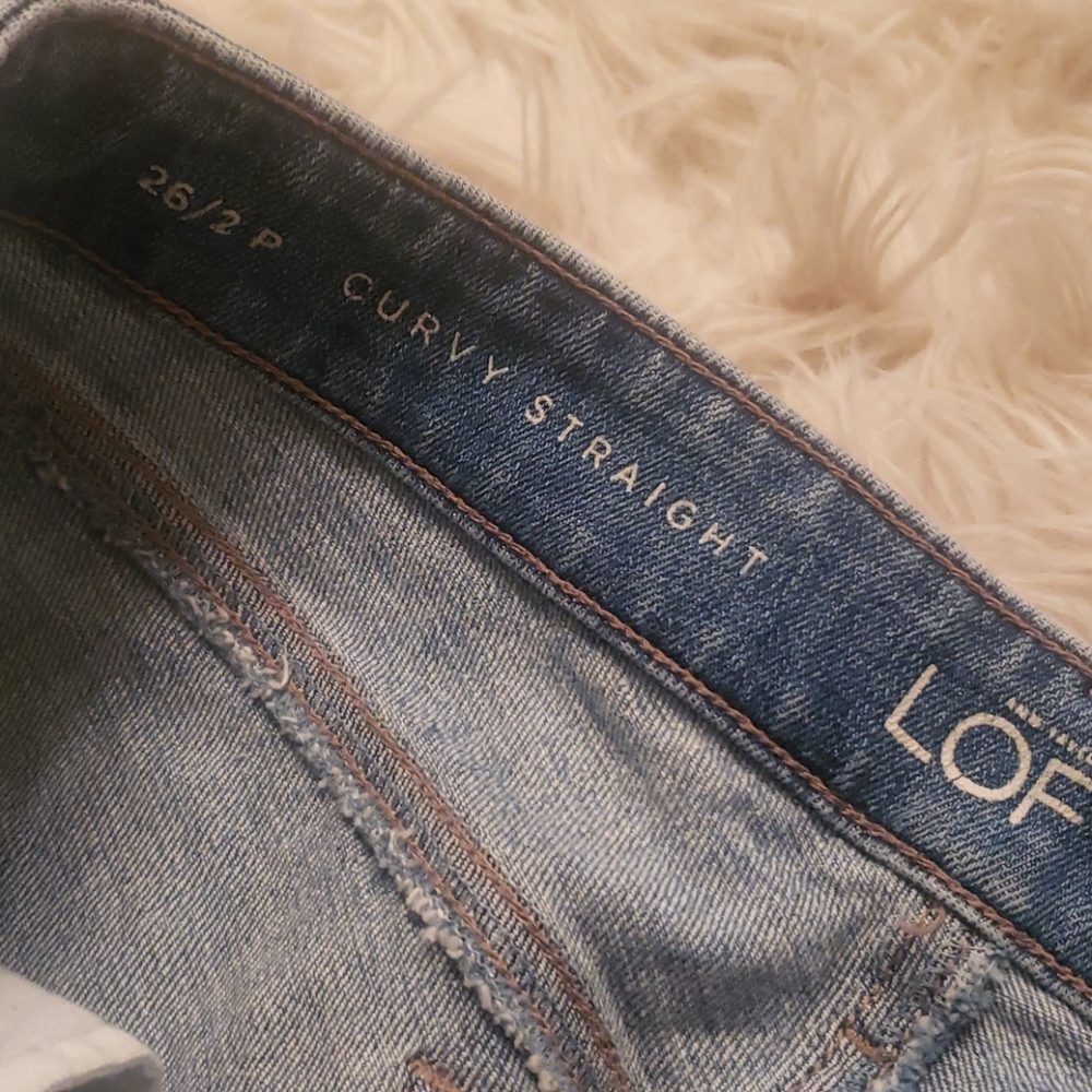 Loft Curvy Straight Jeans